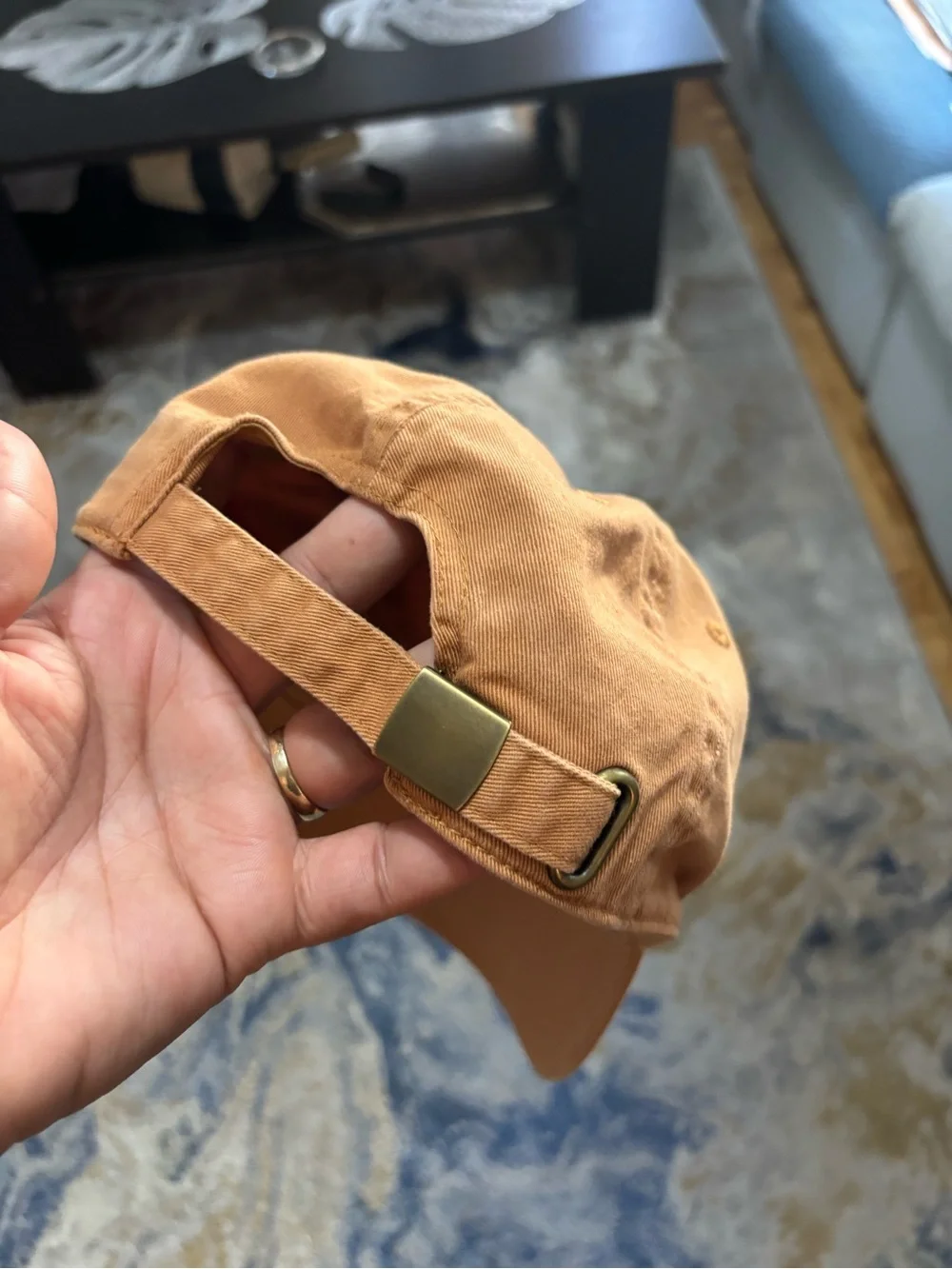 Classic Tan Cotton Baseball Cap